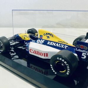 送料無料】1/24 ビッグスケール F1 コレクション 32 ウィリアムズ ルノー FW14B N.マンセル 1992 タバコ仕様 純正クリアケース付の画像2