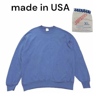 USAアメリカ製古着　ジャージーズ無地スウェットトレーナーXLブルー　swh0875hs22米国製made in USAビンテージ