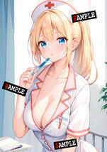 ZNN-1901 A4 ナース 看護師 看護婦 高品質 ストーリー 巨乳 同人 かわいい おっぱい 美人 美少女 イラスト アニメ オリジナル ポスター_画像1