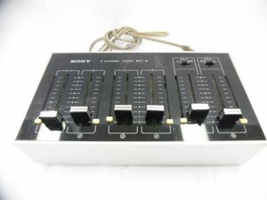 52 送60サ 0311$B05 SONY ソニー 6CHANNEL MIXER MX-8 マイクミキサー 動作未確認 ジャンク品