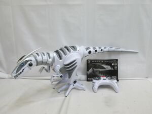 32 送140サ 0401$G11 ロボザウルス ロボット 恐竜 ラジコン 取扱説明書付き 中古品