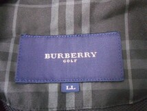 67 送60サ 0328$D27 BURBERRY GOLF バーバリー ゴルフ メンズ ナイロンプルオーバー 長袖トップス ナイト刺繍 ブラック サイズLL 中古品_画像7