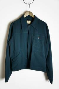 美品 23SS RAINMAKER レインメーカー × Wrangler ラングラー COWBOY JACKET カウボーイ シャツ ジャケット ブルゾン RM231-033 青緑 1029N