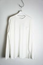 美品 40th nonnativeノンネイティブ DWELLER L/S TEE COTTON JERSEY 長袖 Tシャツ カットソー NN-C4017 白 サイズ3 本物 323O_画像1