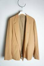 正規 17SS URU ウル COTTON TAILORED JACKET テーラード ジャケット ブルゾン 17SUJ02 茶 サイズ3 本物 423N_画像2