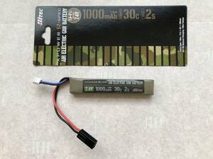 ハイテック リポ バッテリー 7.4V 1000mAh 30C スティック XPOWER HiTEC 程度良好中古