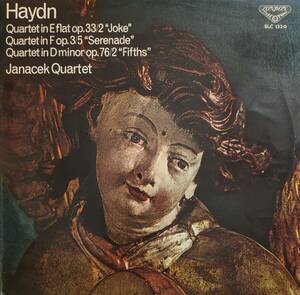 初期LP盤 ヤナーチェク四重奏団　Haydn 弦楽四重奏曲 「冗談」「セレナード」「五度」