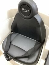 電動乗用玩具 FIAT500 動作確認済 リモコン未チェック バッテリー現状 ネジ1本代用品 ACBF 中古品_画像5