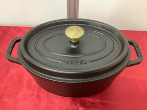 Staub ピコ・ココットオーバル 24cm ACBF 中古品