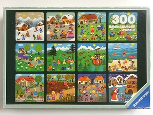 ●○西ドイツ製 300ピースパズル「Das Kinderjahr / 子供たちの1年」○●レトロビンテージアンティーク TO137