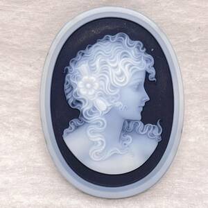 ☆ストーンカメオ 重量8.0g☆彫刻 貴婦人 ルース CAMEO アクセサリー S551