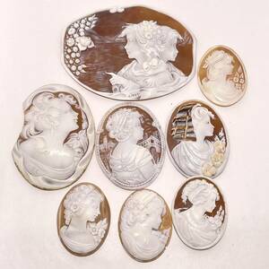 * shell cameo . summarize weight 60.9g* sculpture autographed equipped loose CAMEO. woman MA203