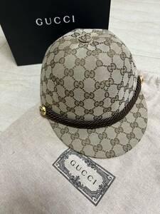  new goods unused GUCCI Gucci GG pattern cap hat lady's size S 56. regular price 8 ten thousand rom and rear (before and after) 