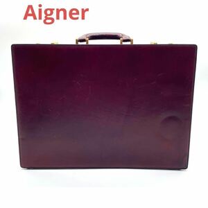 Aigner アイグナー　ブリーフケース　アタッシュケース ビジネスバッグ　通勤　かばん　メンズ　1円〜