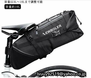  велосипед подседельная сумка большая вместимость легкий водонепроницаемый многофункциональный задний сумка шоссейный велосипед горный велосипед велоспорт 3L-10L черный 