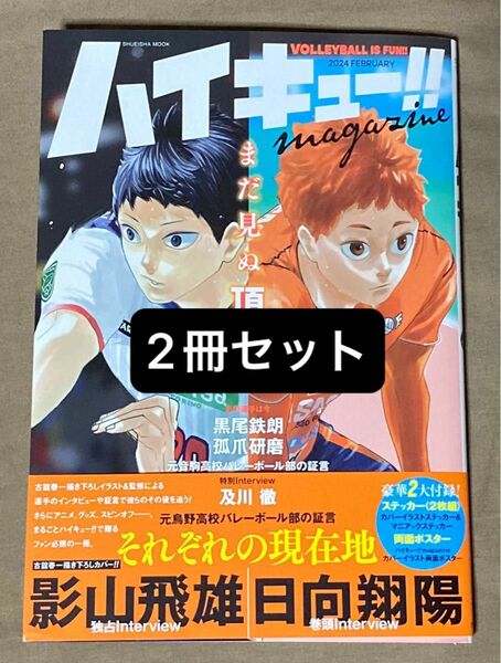 【2冊まとめて】ハイキュー!! magazine 2024 FEBRUARY【新品未読品】