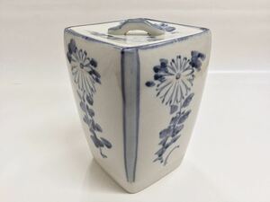 茶道具 水指 五陶 角安南 菊 新品