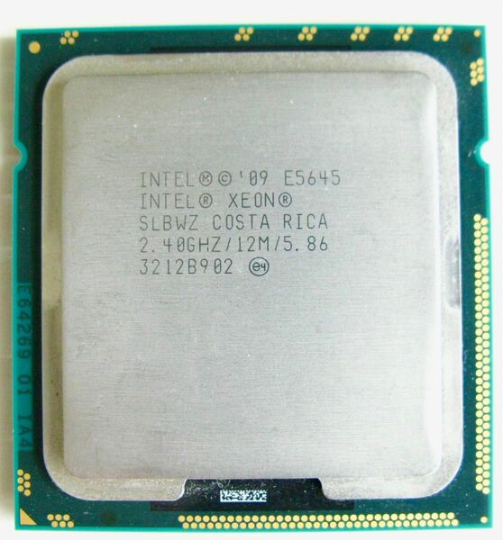 送料無料！Intel Xeon E5645 SLBWZ 2.40GHz/12M/5.86 Westmere-EP LGA1366②