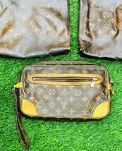 ◇1円 ★ 【ジャンク含む３点セット】LOUIS VUITTON ルイヴィトン モノグラム セカンドバッグ クラッチバッグ マルリードラゴンヌ難あり_画像3