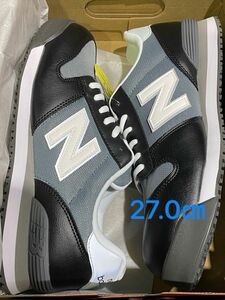 New Balance Portland　PL-281　ブラック　安全靴　ヒモ　　27.0㎝