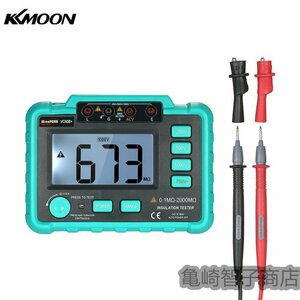 ★新品★KKmoon 接地抵抗計 VC60B + LCD デジタル 絶縁抵抗計 DC250V / 500V / 1000V AC750V