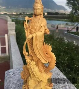 龍　お酒　仏教美術 仏像 木彫 工芸品 観音菩薩 実木