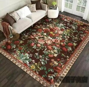 新品◆実用品★豪華 玄関マット段 通家庭用カーペット160cm*230cm花柄 絨毯