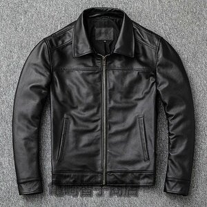 特売 革ジャン 牛革 レザージャケット シングルライダース カウハイド 本革 アメカジ バイクレザー メンズファッション 機関車 S～5XL