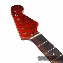 エレキギターネック STストラトタイプ交換用ネック ギターパーツ トラ杢メイプル 艶有り トラ杢ネック ローズウッド指板_画像4