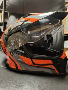 Rocc 781 オフロードヘルメット　インナーバイザー　アドベンチャー　オレンジ　Mサイズ