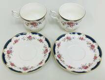 ★　Royal　Bone　China　ロイヤル　ボーン　チャイナ　Fine　Bone　China　★　カップ＆ソーサー　2客セット　★_画像2