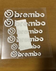 brembo ブレンボ ブレーキキャリパー ステッカー デカール 耐久 耐熱【シルバータイプ】