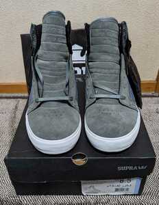 【未使用】SUPRA SKYTOP CHAD MUSKA PRO MODEL GREY SUEDE/NYRON スープラ スカイトップ 【送料無料】