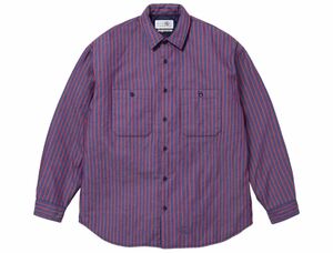 Supreme MM6 Maison Margiela Padded Shirt マルジェラ ストライプ Mサイズ