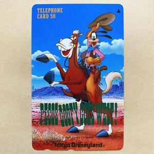 【未使用】テレカ PECOS GOOFY GOES WEST! グーフィー 東京ディズニーランド