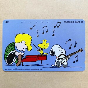 [ unused ] telephone card Snoopy 