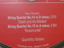 24bit Format / イタリア弦楽四重奏団 / シューベルト『死と乙女』『ロザムンデ』/ Quartetto Italiano / Schubert _画像7