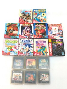 f2105/【動作未確認】GAME GEAR セガ ゲームギア専用ソフト 16点まとめ 現状品