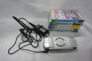 PlayStation Portable/プレイステーションポータブルPSP ゲームソフト6本充電器付き稼働品