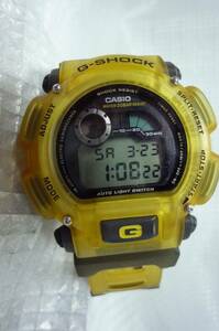 CASIO Casio G-SHOCKji- shock X-treme DW-9000 men's digital wristwatch yellow gray battery replaced 