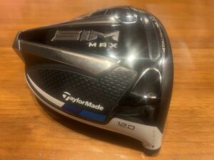 レアロフト 美品 12度 テーラーメイド TaylorMade SIM MAX ドライバー ヘッド単体　シム　マックス　ヘッドのみ