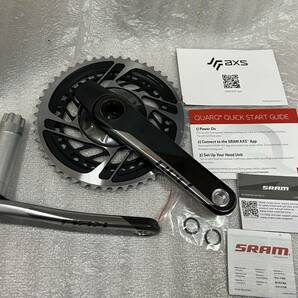 新品 SRAM RED AXS 12速 DUB 50/37 170mm パワーメーター付チェーンリング&カーボンクランクセッ の画像1