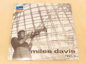 未開封 マイルス・デイヴィス Vol.3 復刻10インチレコード Miles Davis Art Blakey Horace Silver Blue Note Records 75th Anniversary