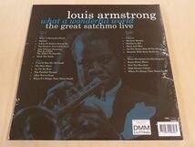 未開封 ルイ・アームストロング What A Wonderful World Great Satchmo Live ベスト 限定2LP Louis Armstrong On The Sunny Side Of Street_画像3