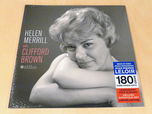 未開封 ヘレン・メリル Helen Merrill With Clifford Brown デラックス・エディション 限定180g重量盤LPボーナス1曲追加 Quincy Jones 