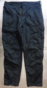 ▼Alpha Industries COMBAT CARGO PANTS ルーズテーパード カーゴパンツ ブラック　黒　ウエスト78ｃｍ　Sサイズ　