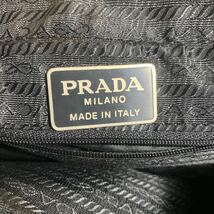 PRADA プラダ トートバッグ ナイロン ブラック 黒 バッグ 三角ロゴ 本体28㎝×34㎝×マチ幅10㎝(その2 / 5_画像8