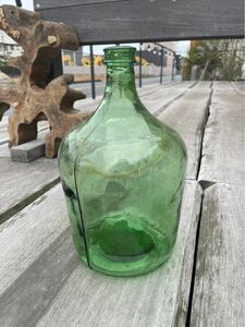 デミジョンボトル　大きいガラスビン　インテリア花瓶