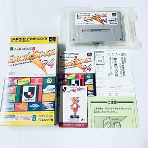 SFC スーパーファミコン ソフト Jリーグエキサイトステージ’９４ 箱説・はがき付 起動確認済