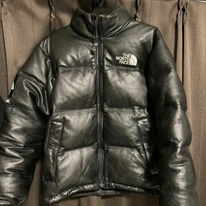 supreme North Face leather down